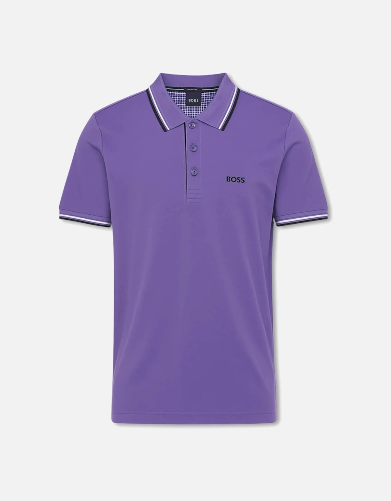 Men's Purple Boss Paddy Pro Piqué Polo Shirt
