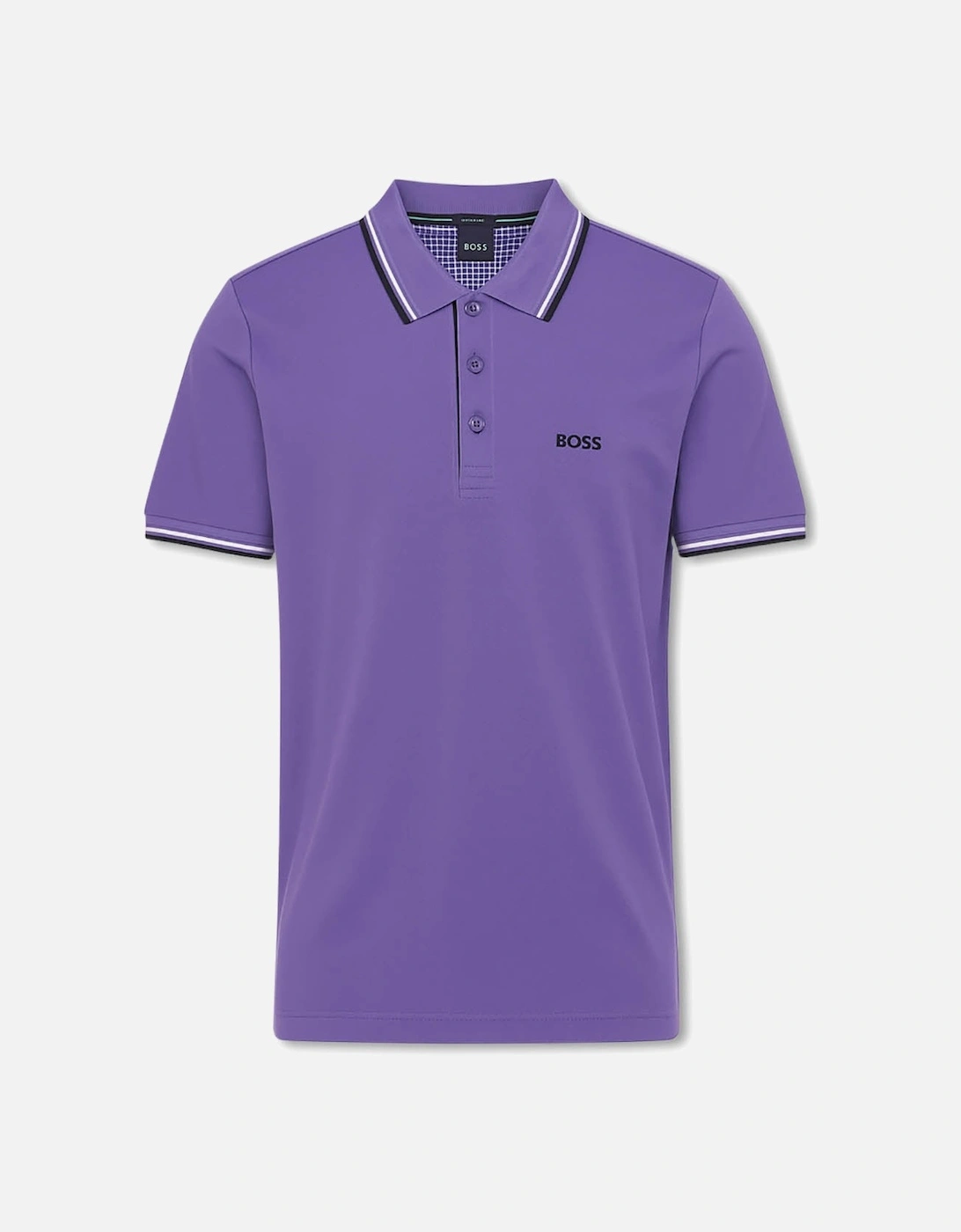 Men's Purple Boss Paddy Pro Piqué Polo Shirt, 4 of 3