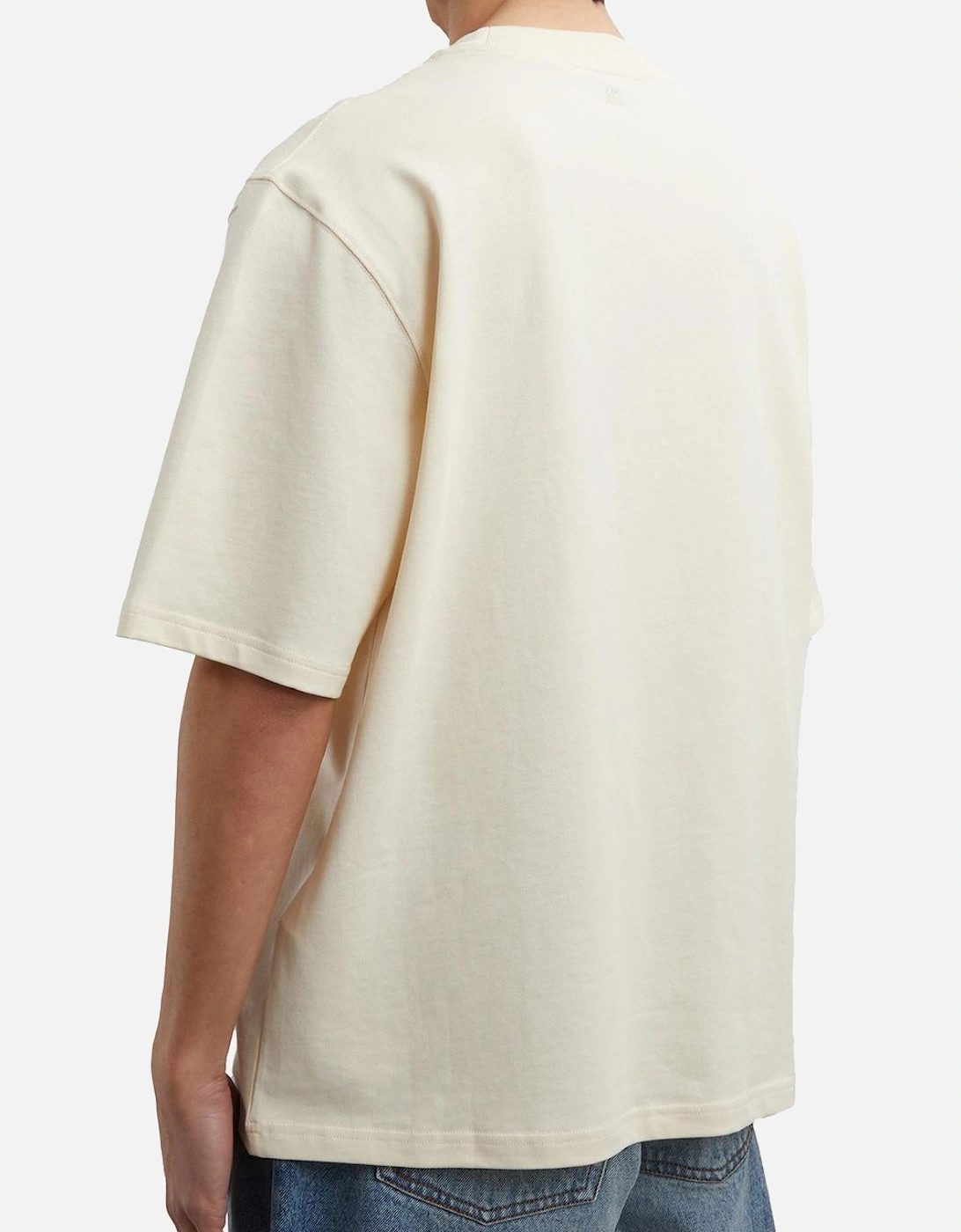 Men's Beige 'Ami de Coeur' Patch T-Shirt