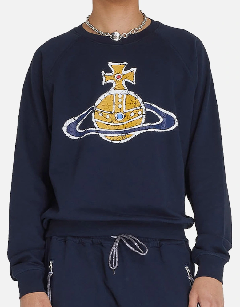 Men's Navy Time Machine Raglan Sweatshirt