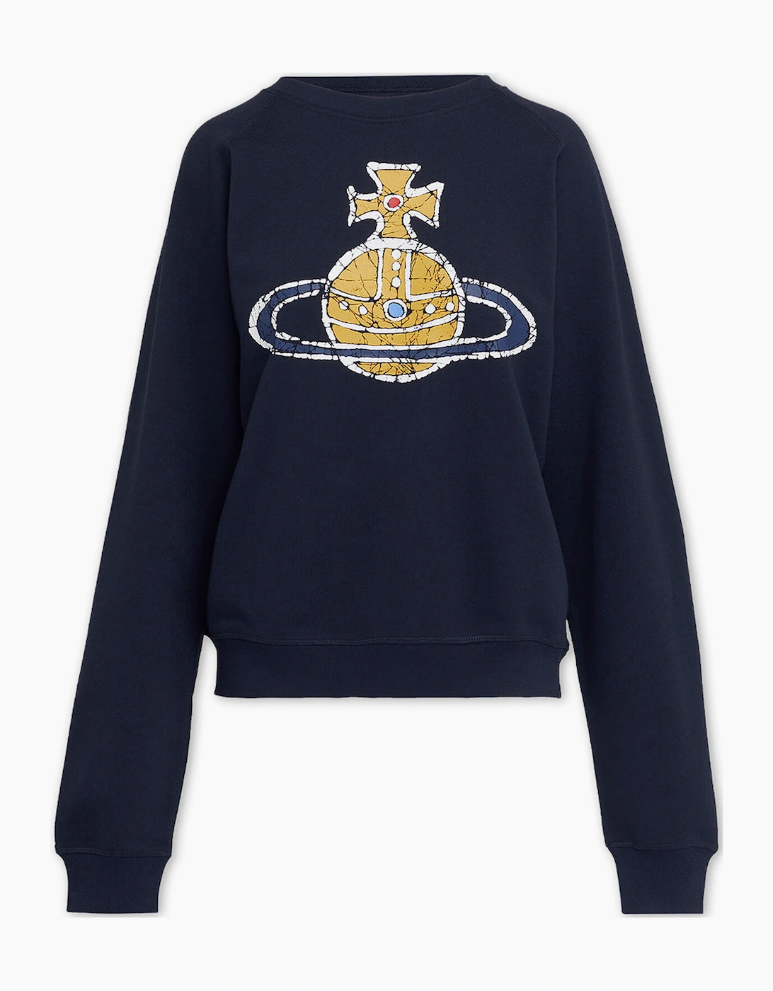 Men's Men's Navy Vivienne Westwood Time Machine Raglan Sweatshirt - Size: L