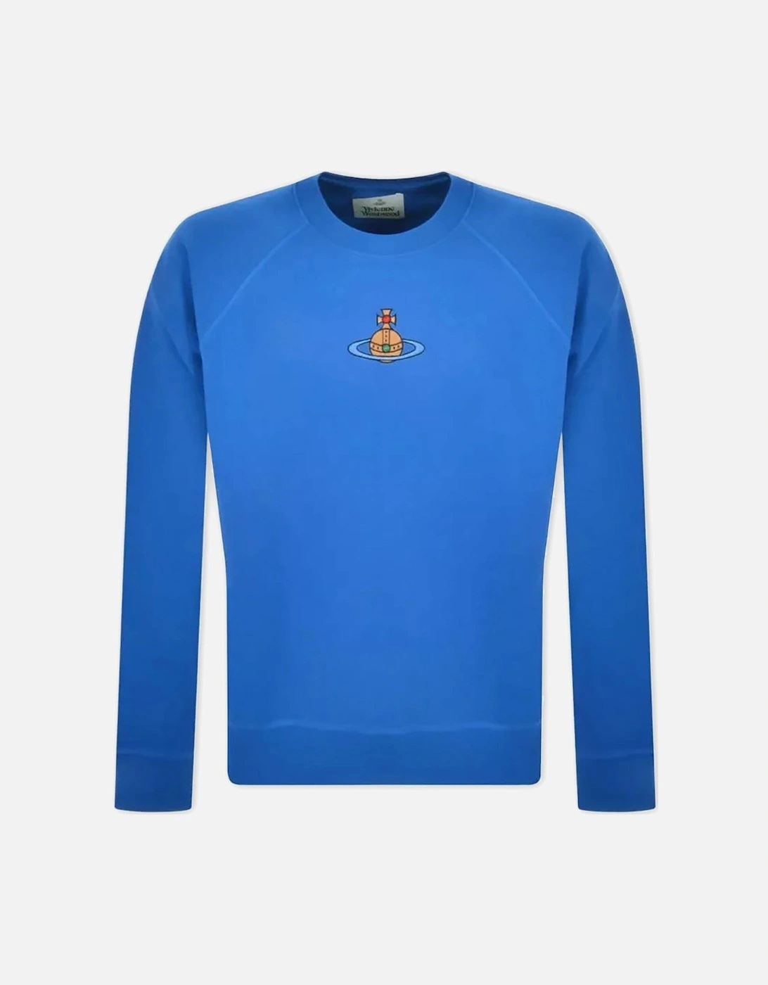 Men's Blue Centre Orb Raglan Sweatshirt, 4 of 3