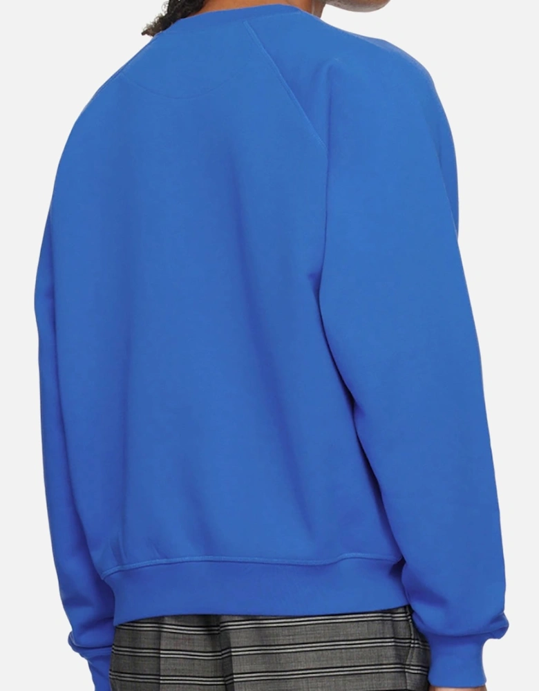 Men's Blue Centre Orb Raglan Sweatshirt