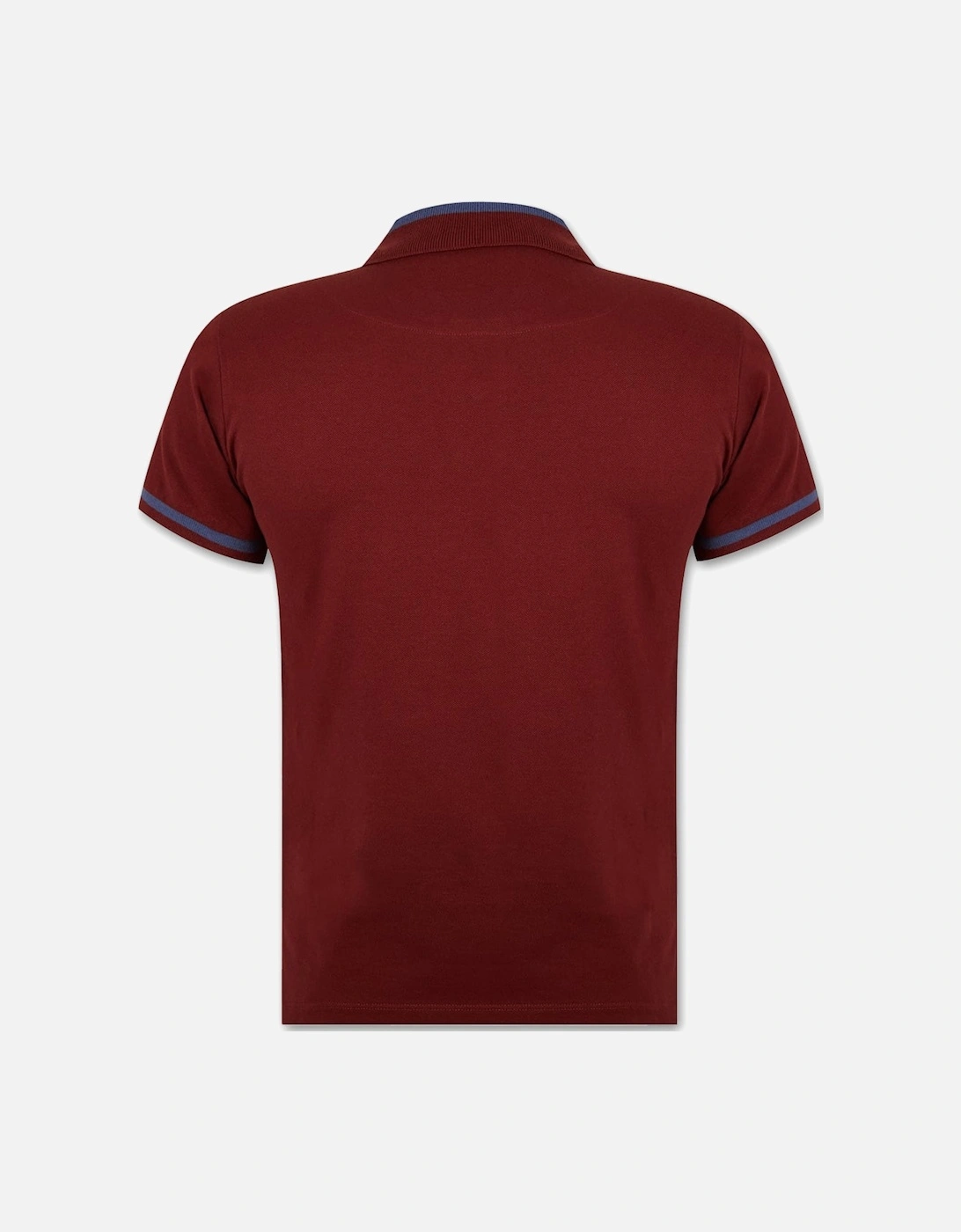 Men's Red Classic Tipped Polo Shirt