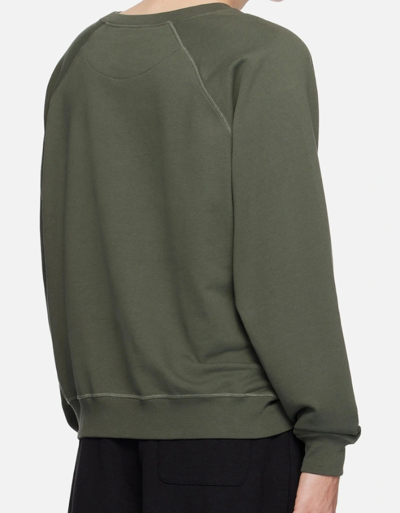 Men's Green Centre Orb Raglan Sweatshirt