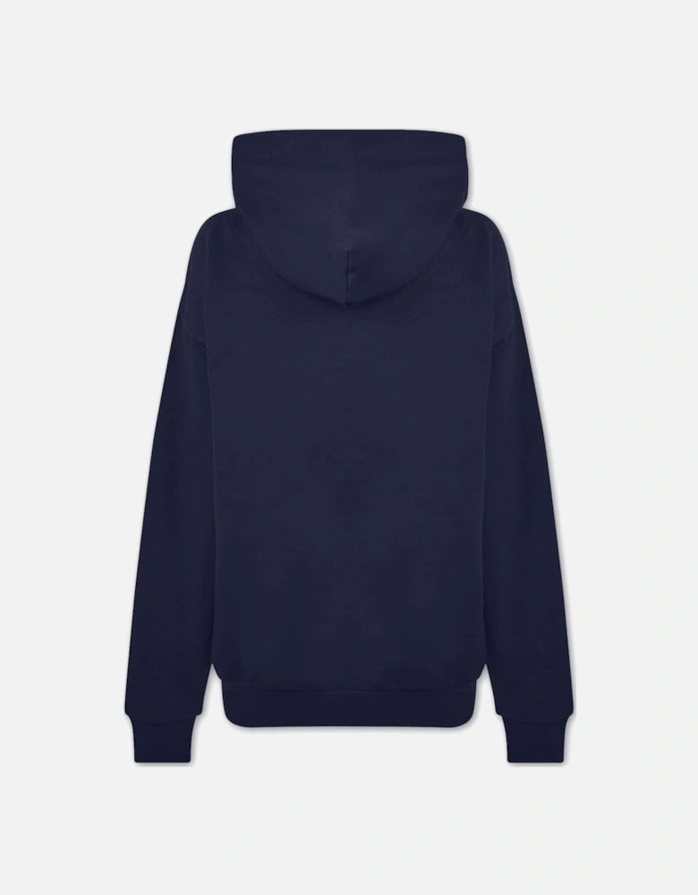 Men's Navy Embroidered Orb Hooded Sweatshirt