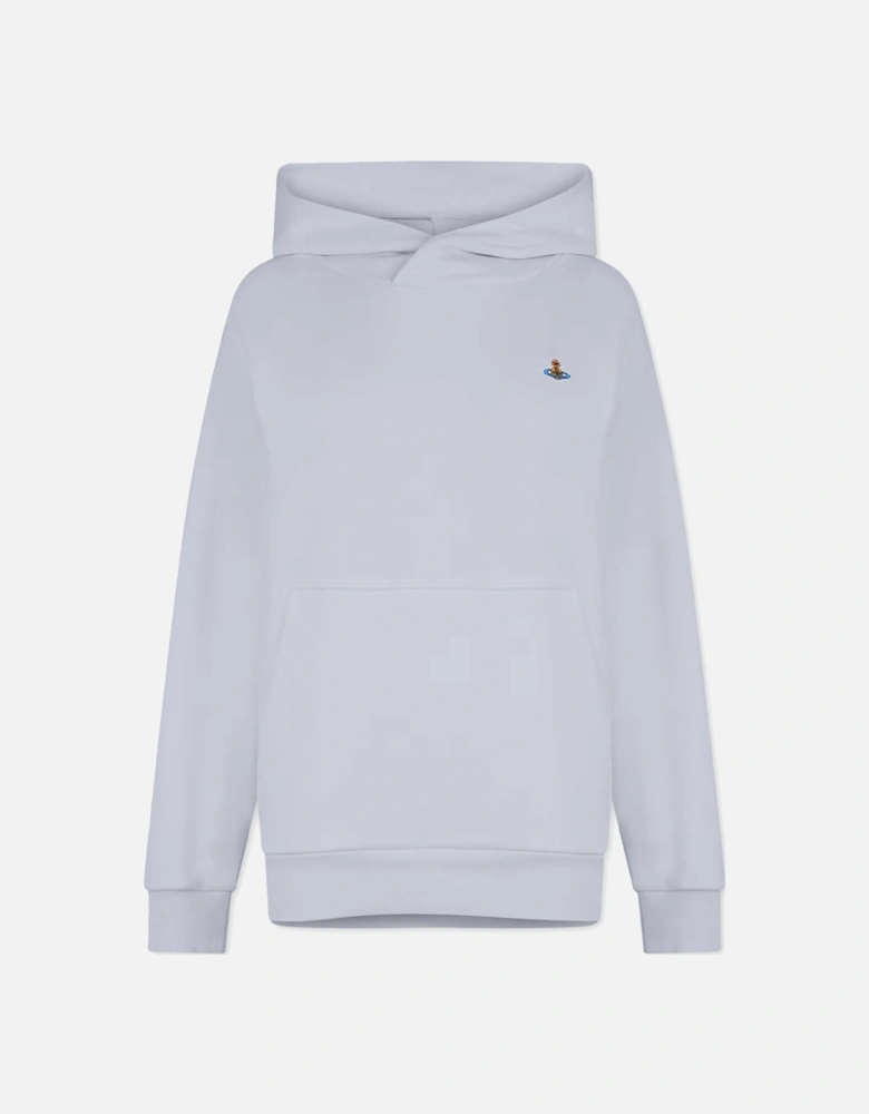 Men's Grey Embroidered Orb Hooded Sweatshirt