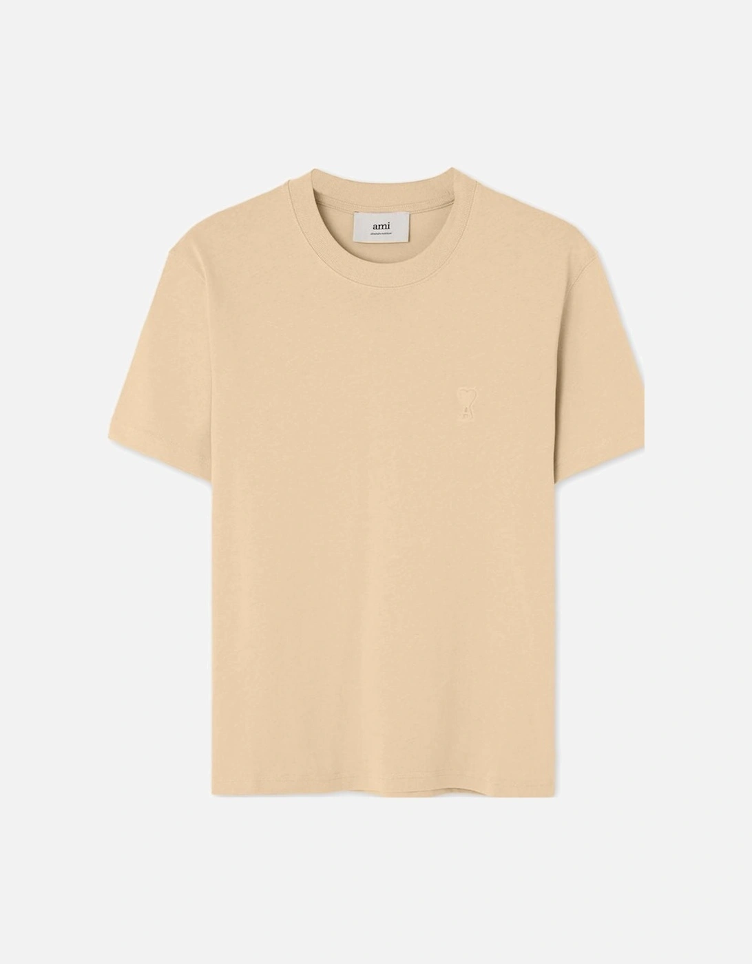 Men's Beige 'Ami De Coeur' Logo-Embossed Cotton T-Shirt, 6 of 5