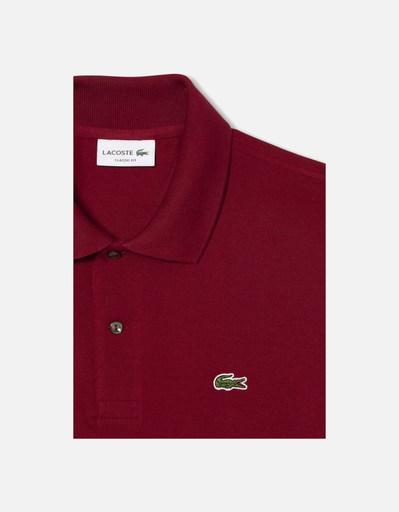 Men's Bordeaux L1212 Classic Polo T-Shirt
