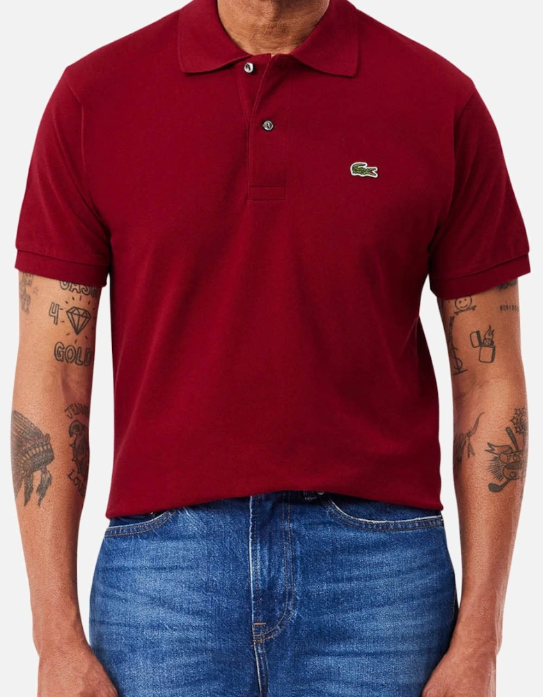 Men's Bordeaux L1212 Classic Polo T-Shirt