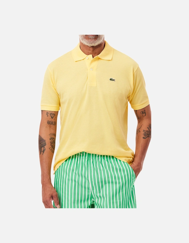 Men's Pastel Yellow L1212 Classic Polo T-Shirt