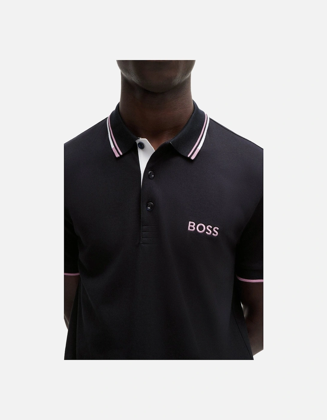 Men's Dark Blue Boss Paddy Pro Piqué Polo Shirt