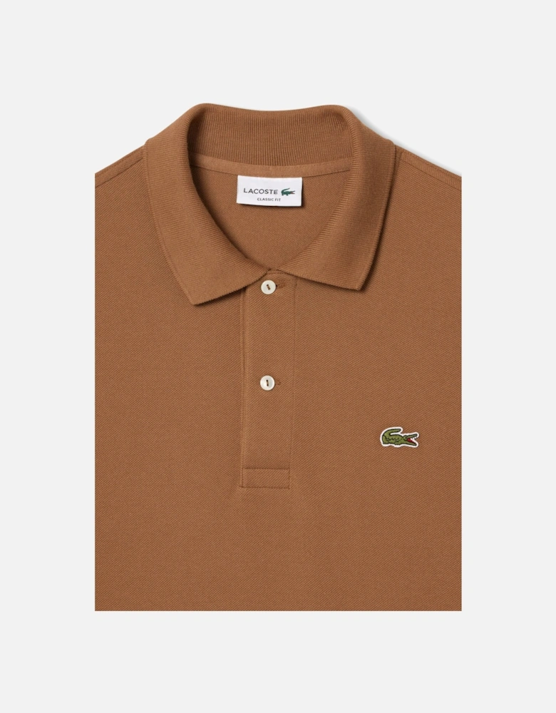 Men's Brown L1212 Classic Polo T-Shirt