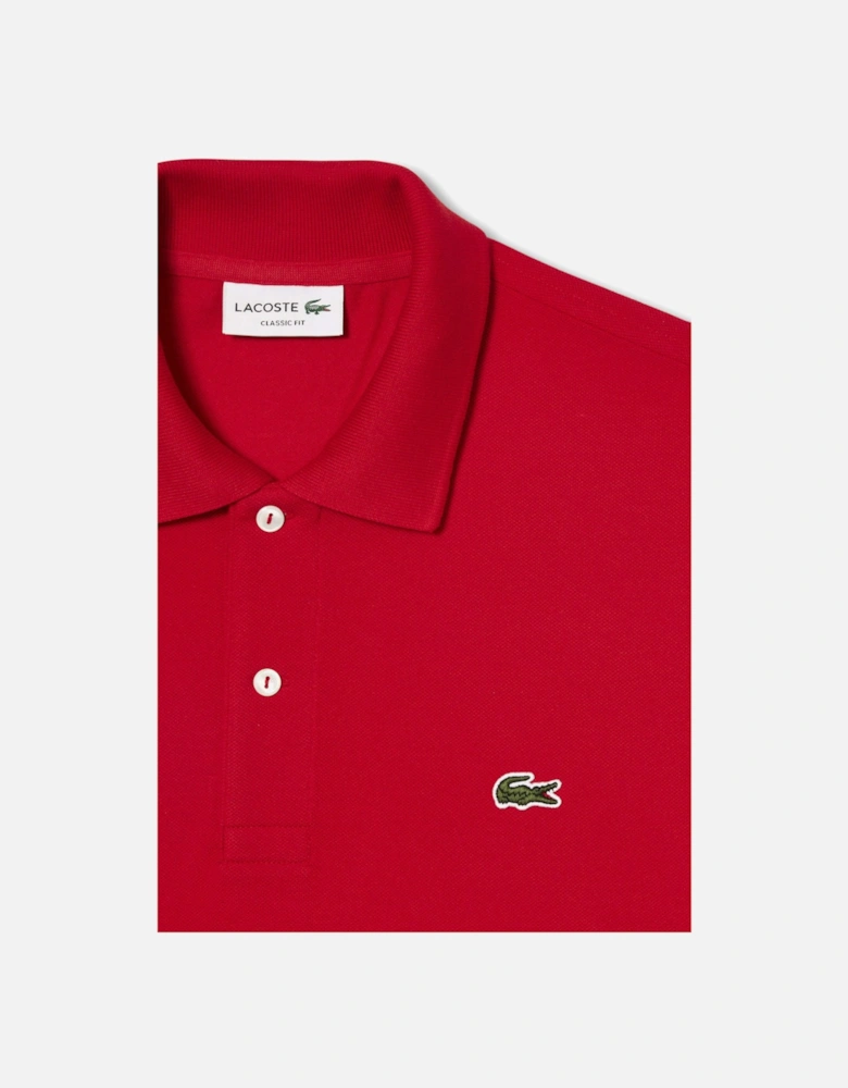 Men's Red L1212 Classic Polo T-Shirt