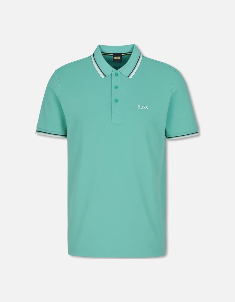 Men's Pastel Green Boss Paddy Pro Piqué Polo Shirt