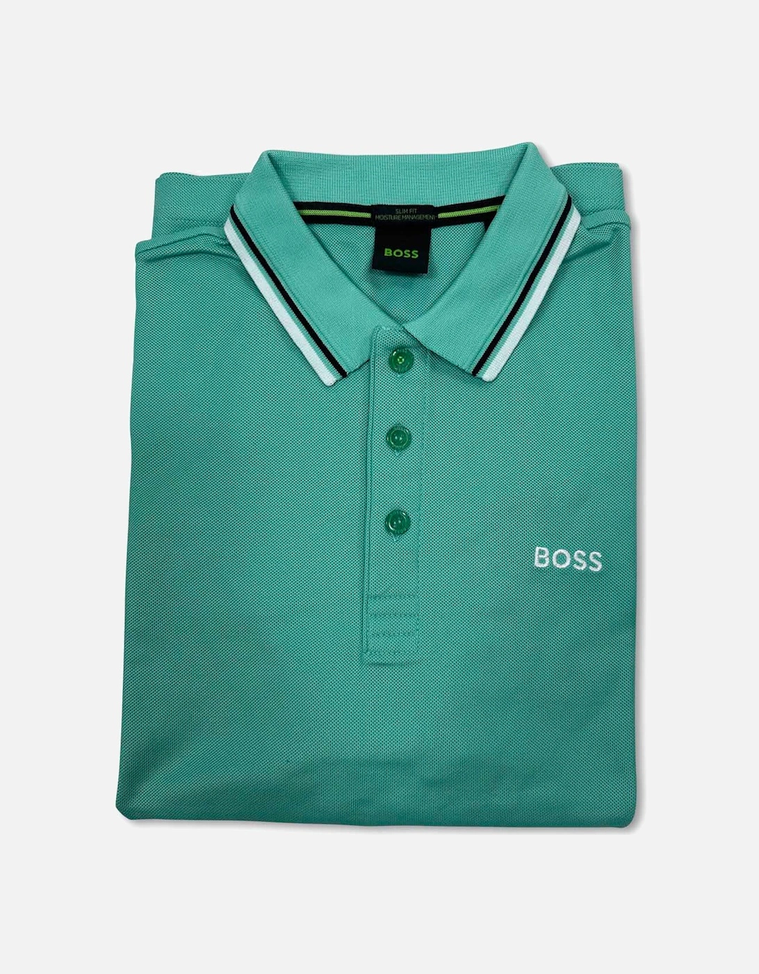 Men's Pastel Green Boss Paddy Pro Piqué Polo Shirt