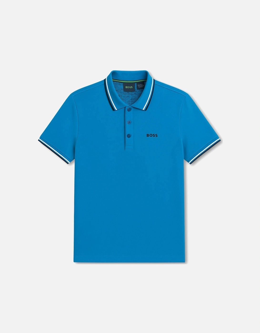 Men's Blue Boss Paddy Pro Piqué Polo Shirt, 4 of 3