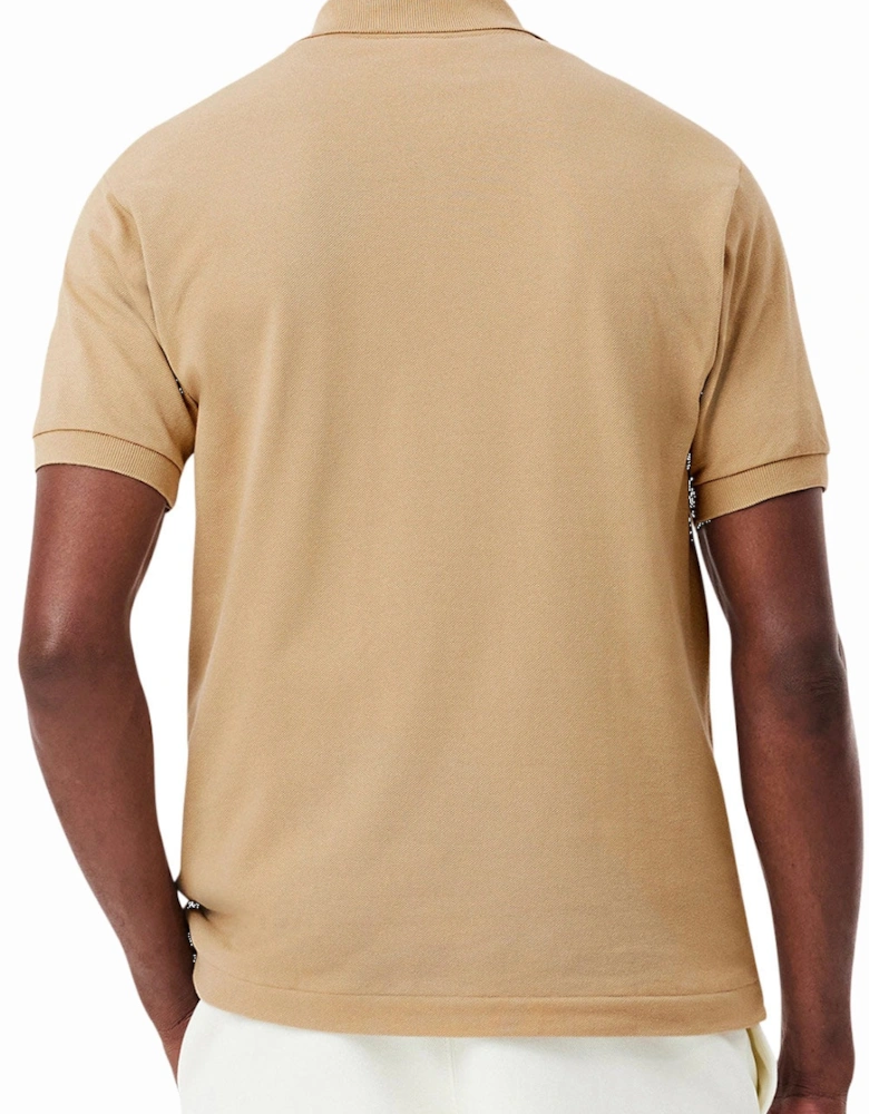 Men's Beige L1212 Classic Polo T-Shirt