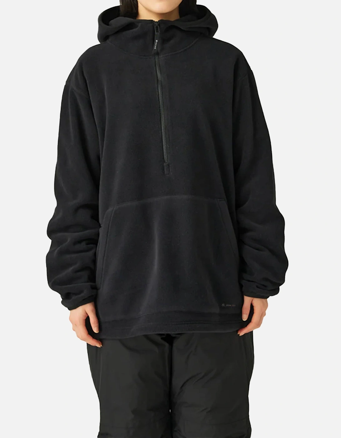 Snow Peak Water-Repellent Fleece Hoodie Black