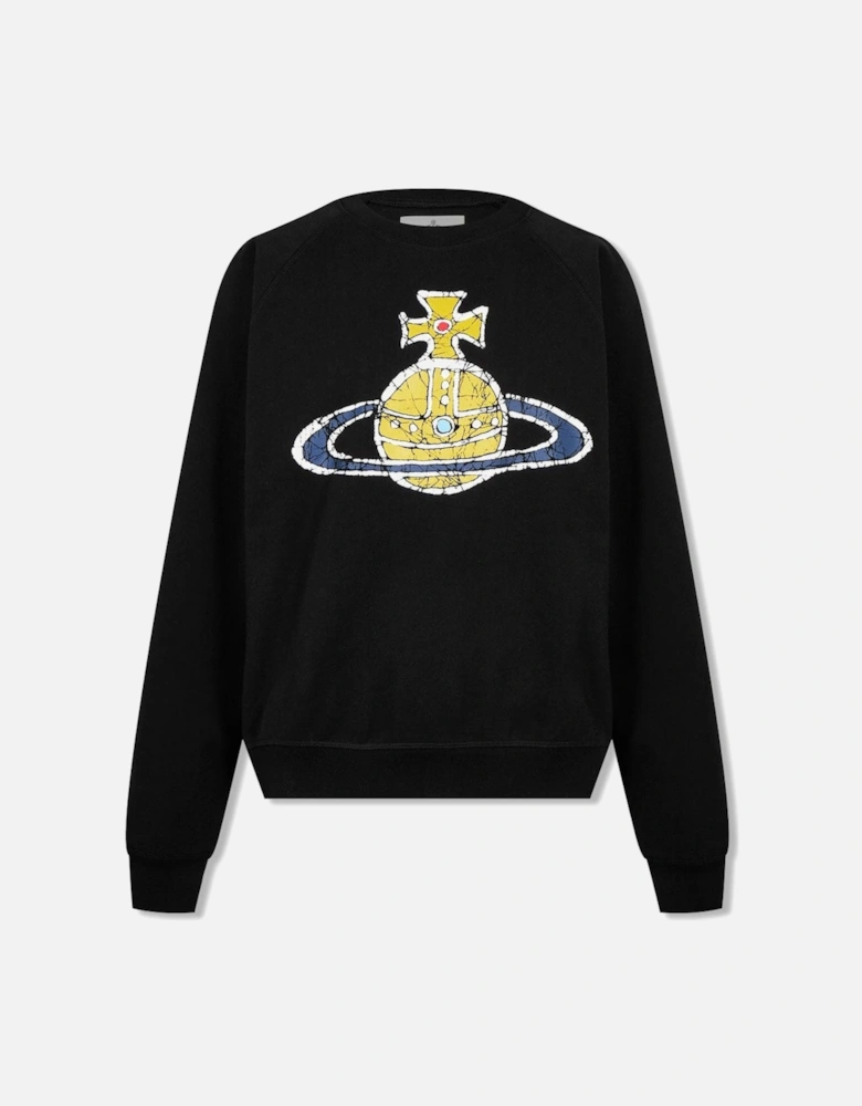 Men's Black Time Machine Raglan Sweatshirt