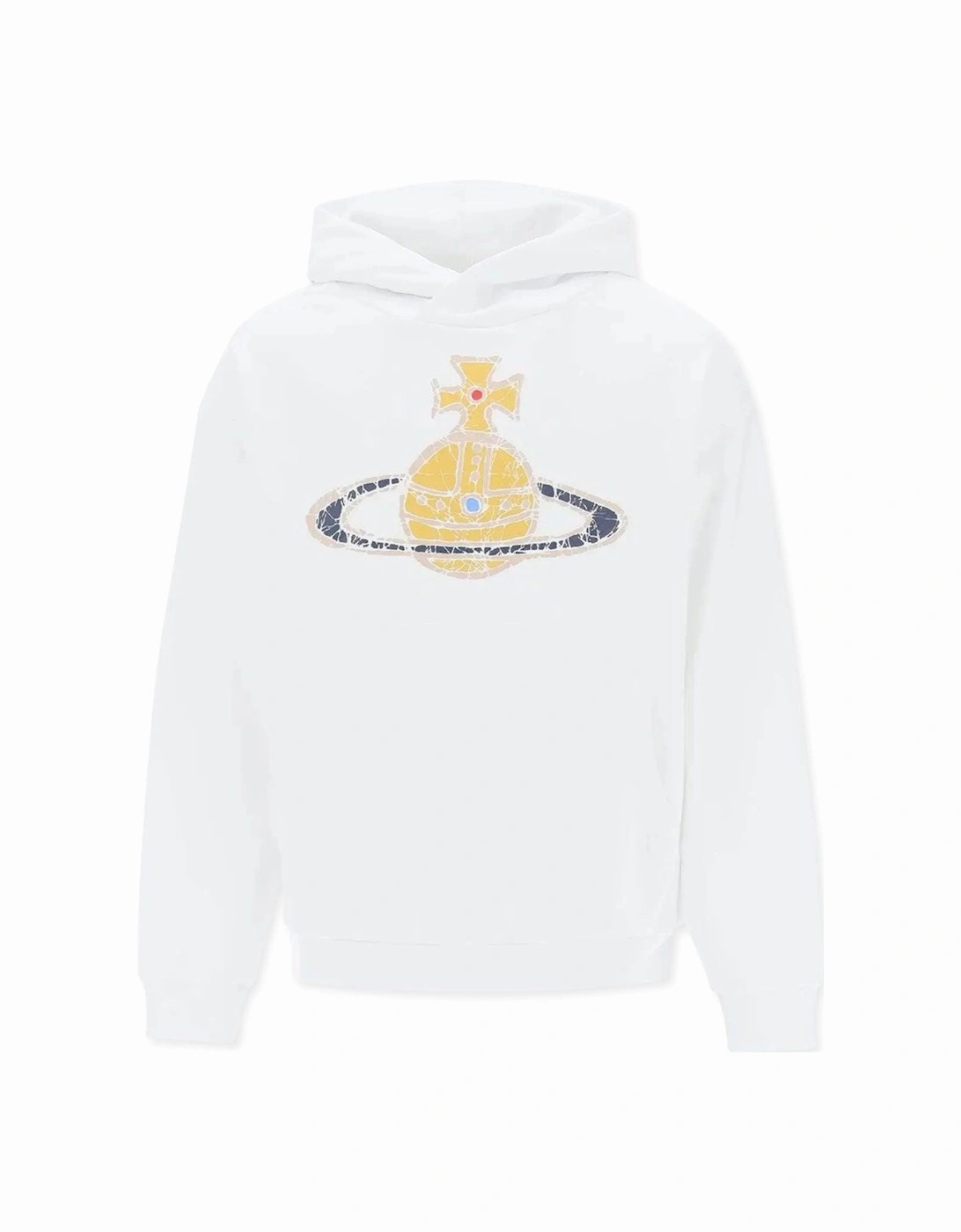 Men's White Time Machine Hoodie  Pullover Hood, 5 of 4