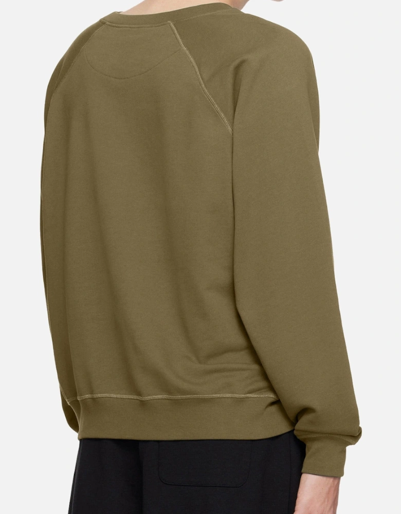 Men's Olive Centre Orb Raglan Sweatshirt