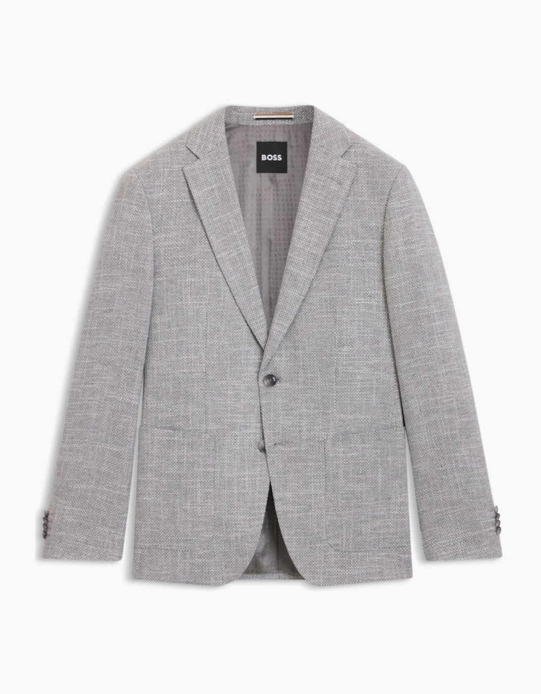 Men's BOSS Black H-Hutson-2PP-253 Jacket 041 Silver - Grey - Size: 40/Regular