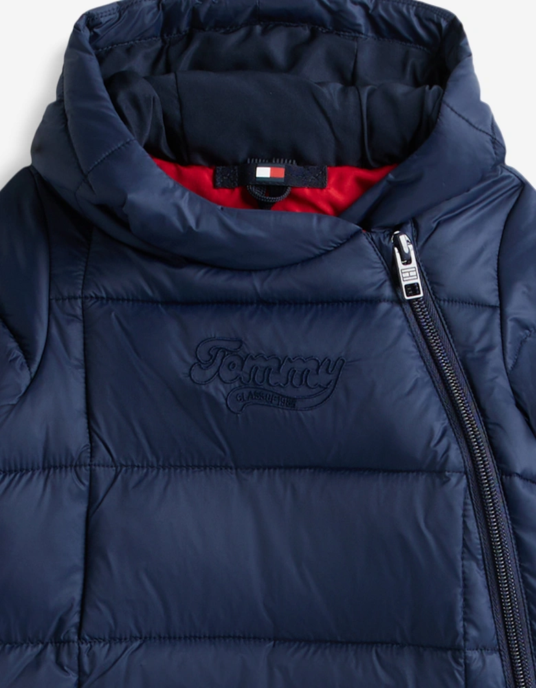 Baby Boys Puffer Snowsuit in Navy