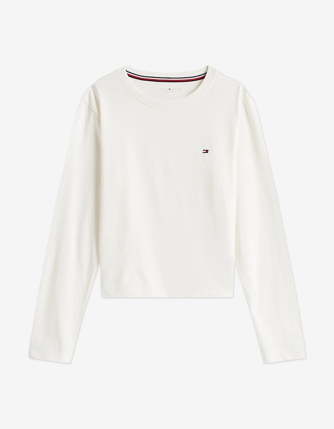 Girs Long Sleeve Cuffed PJ Set in Ivory