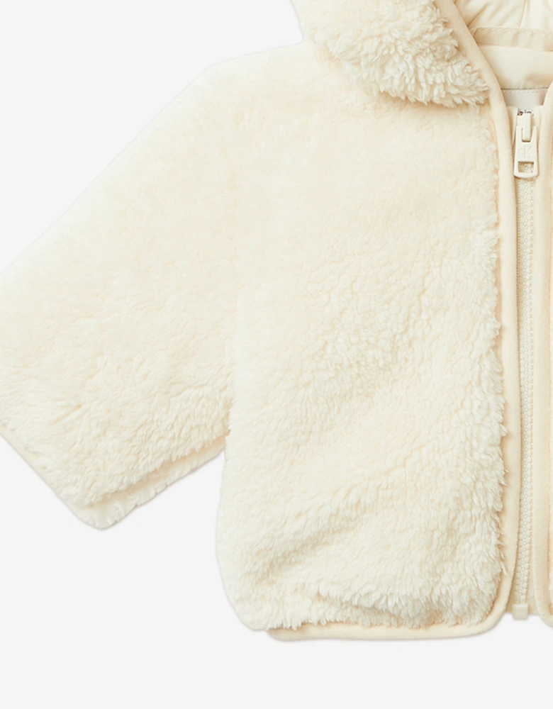 Baby Teddy Jacket in Ivory