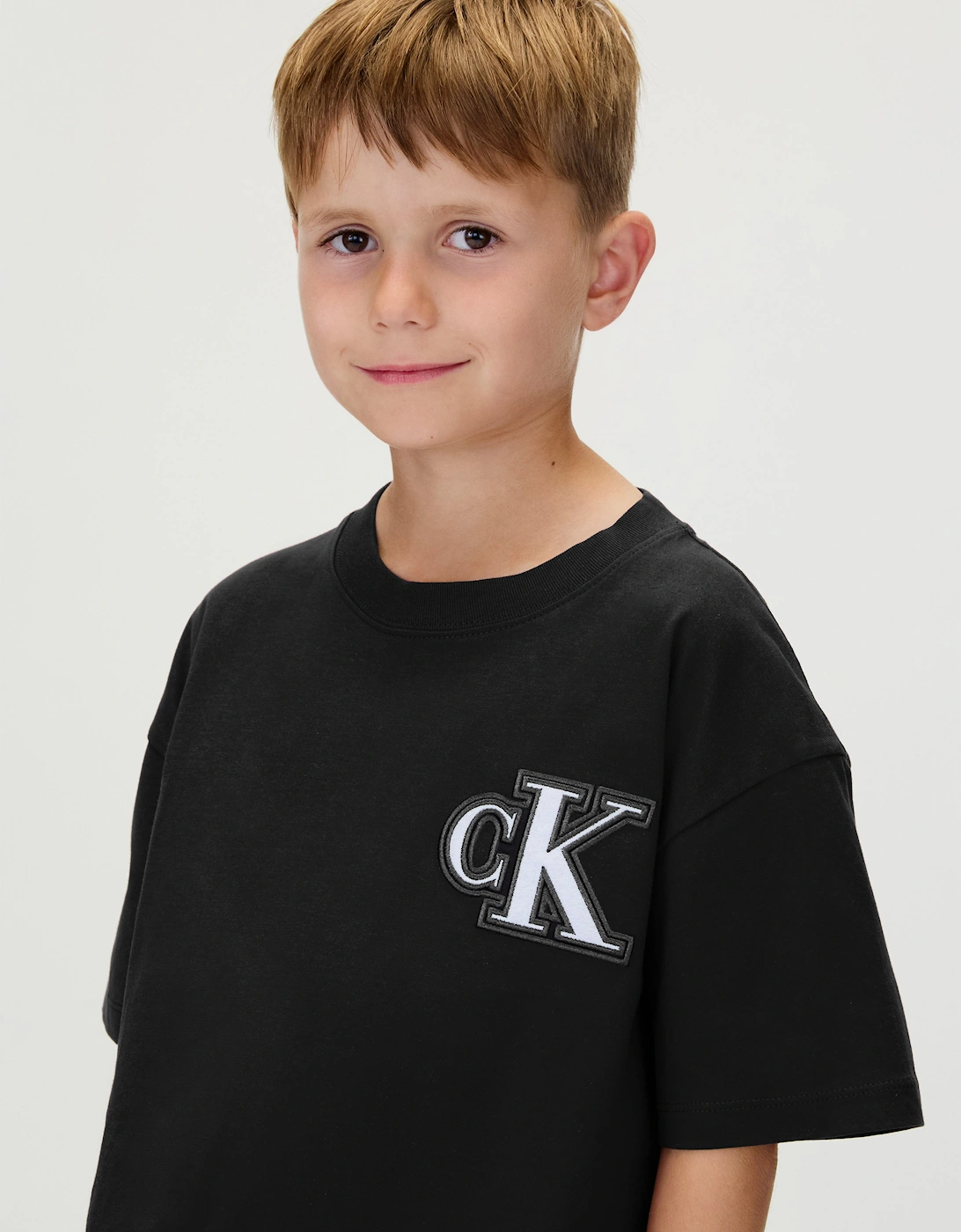 Boys Festive Graphic T-Shirt in Black