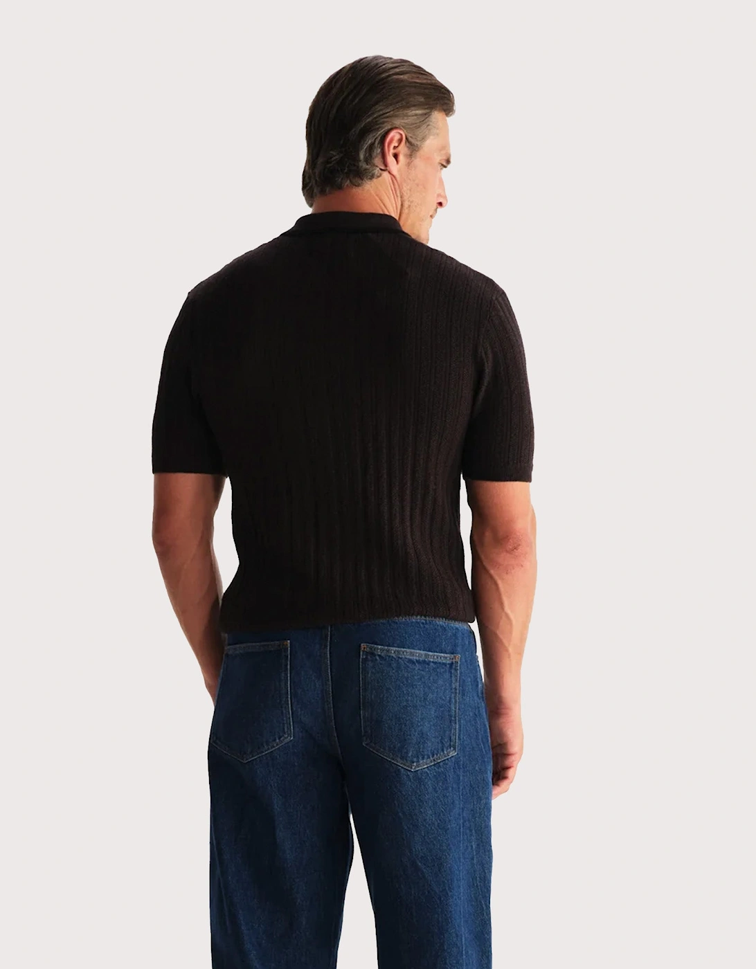 Bury Quarter Zip Knit Polo Shirt