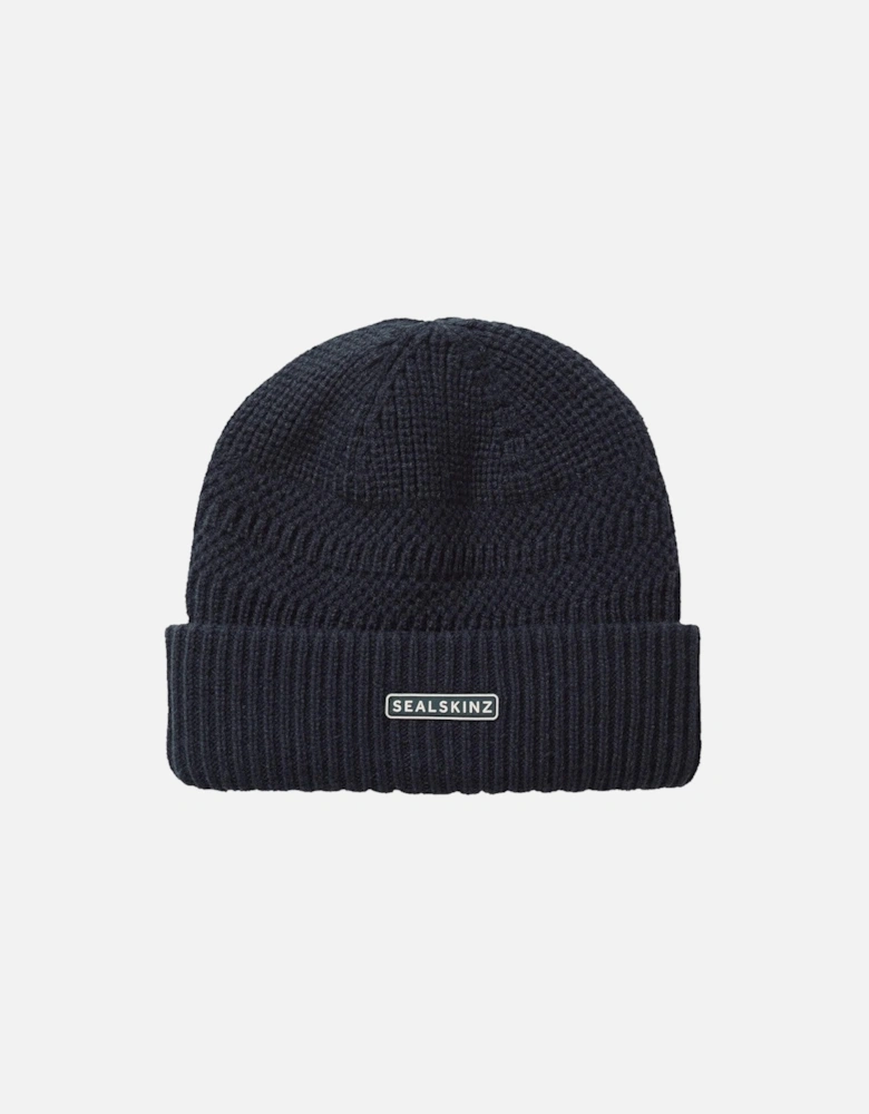 Gressenhall Textured Stripe Beanie Navy