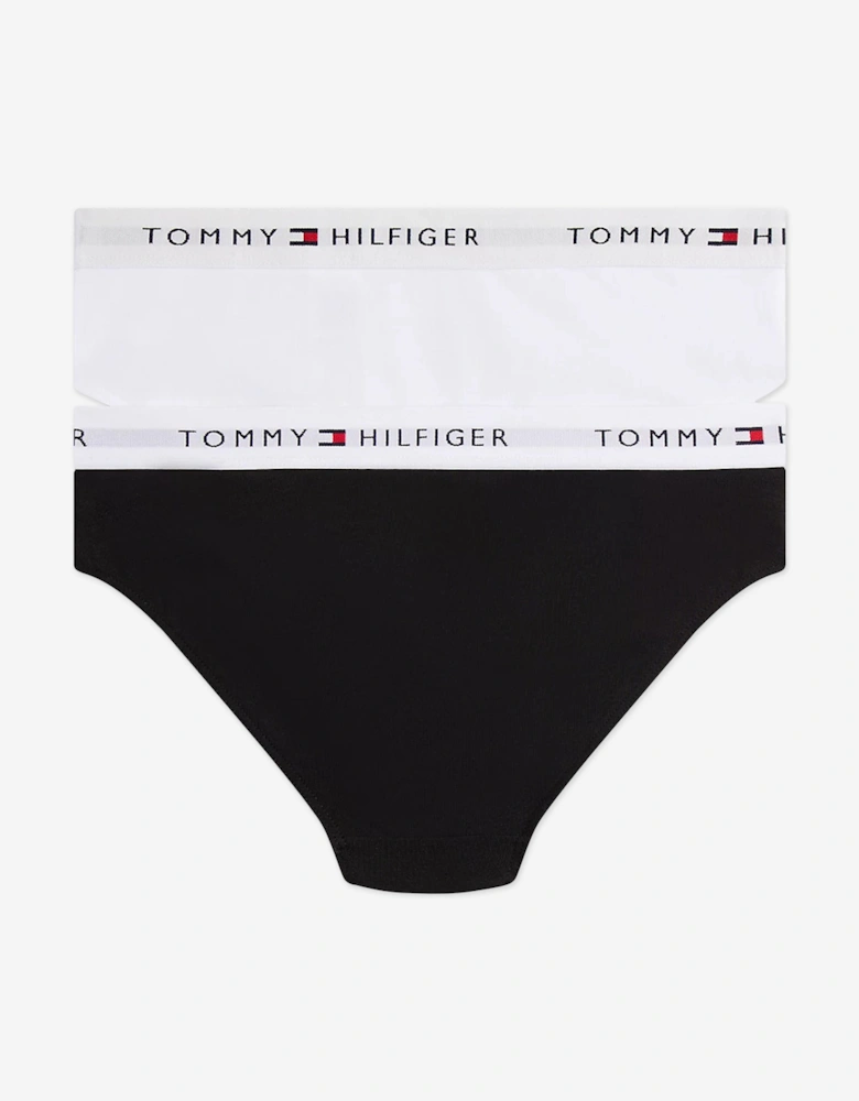 Girls 2 Pack Bikini Knickers Set in Black