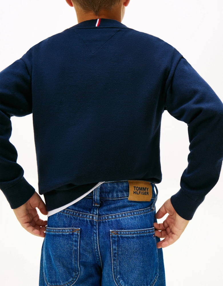 Boys Modern Straight Denim Jeans in Blue