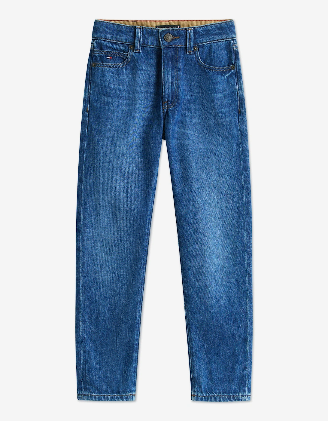 Boys Modern Straight Denim Jeans in Blue, 6 of 5