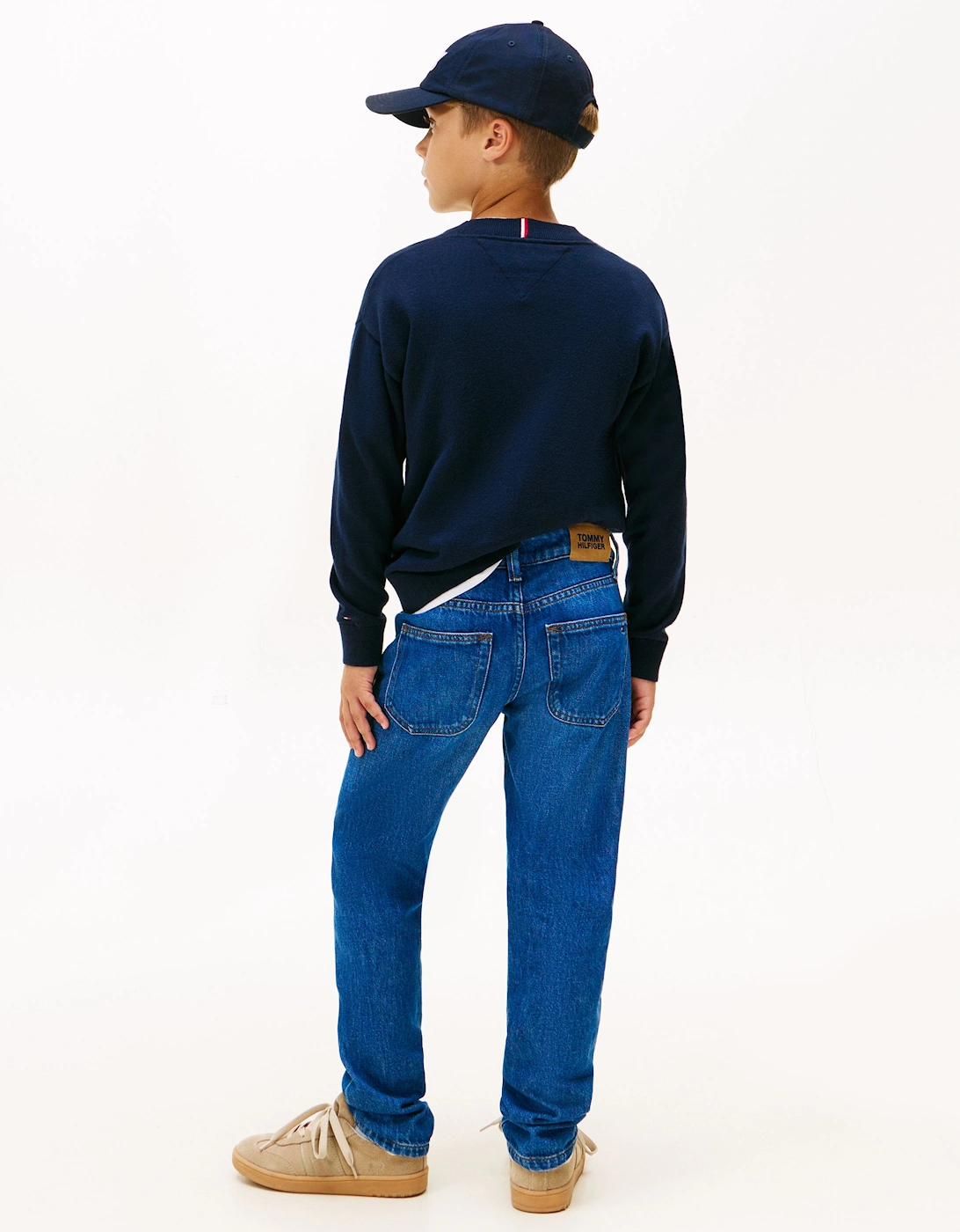 Boys Modern Straight Denim Jeans in Blue