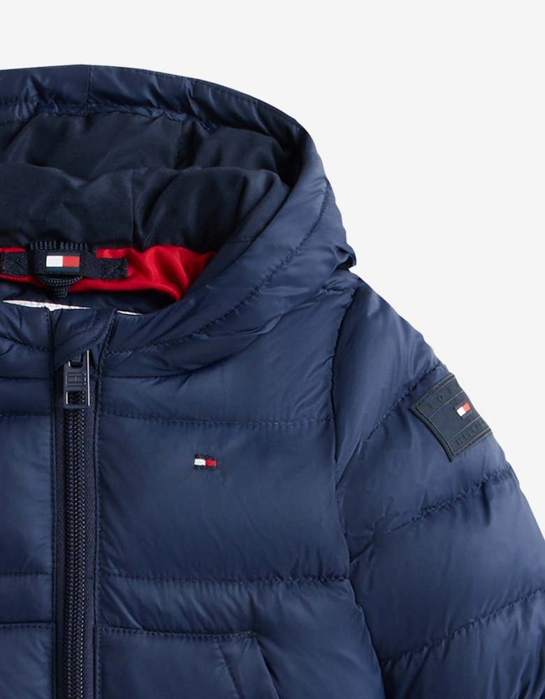 Baby Boys Puffer Jacket in Navy