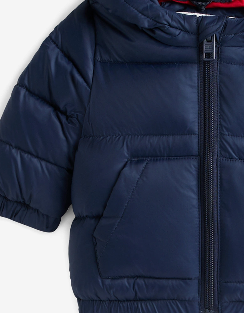 Baby Boys Puffer Jacket in Navy
