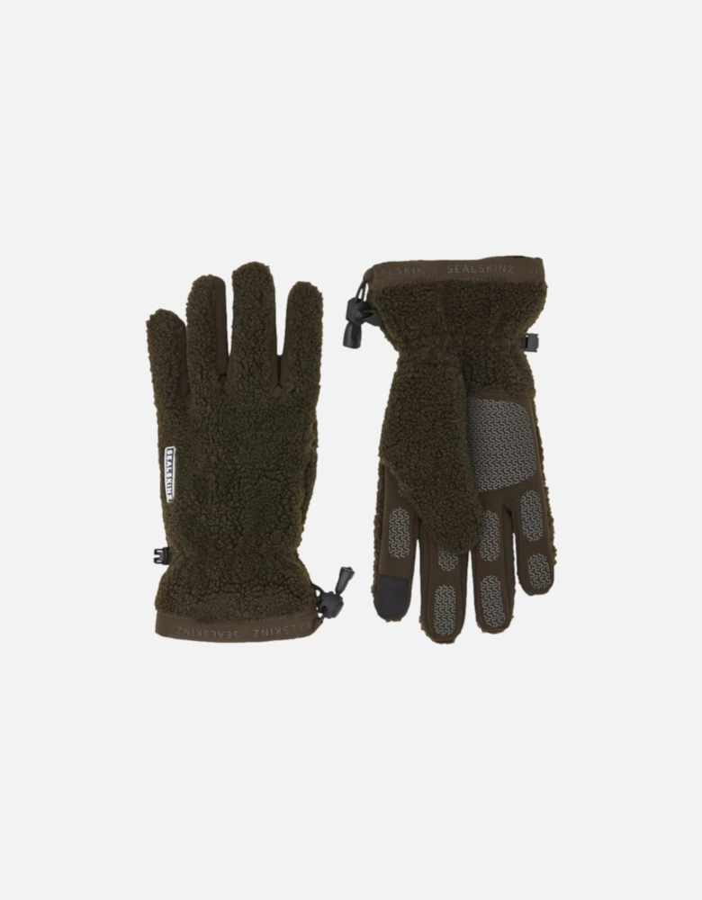 Hoveton Sherpa Fleece Gloves Olive