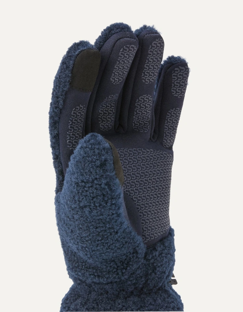 Hoveton Sherpa Fleece Gloves Navy
