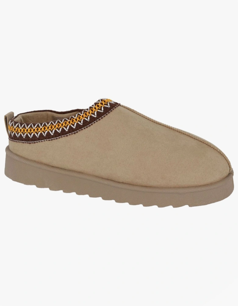 DANA Womens Mules Slippers Beige