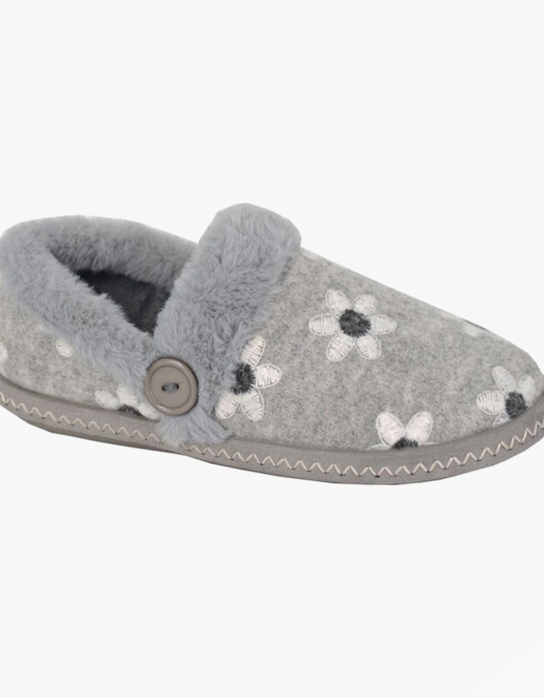 TRINA Womens Full Slippers Slippers Grey