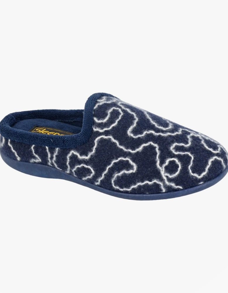 TAMMY Womens Mules Slippers Navy