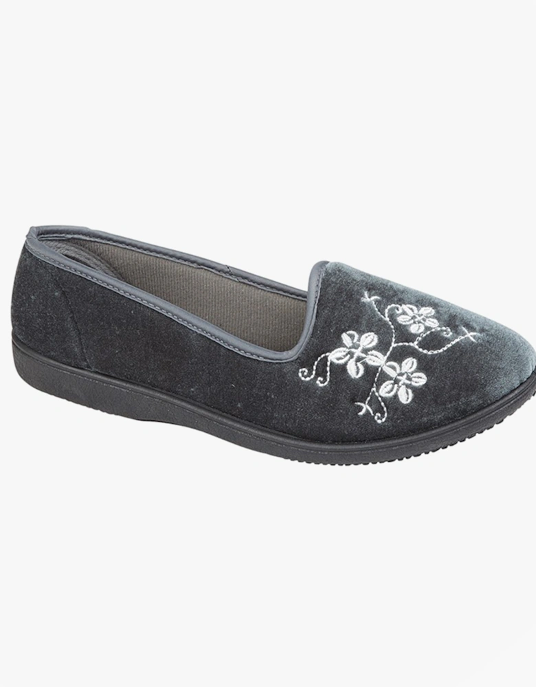 JENNY Womens Full Slippers Slippers Grey