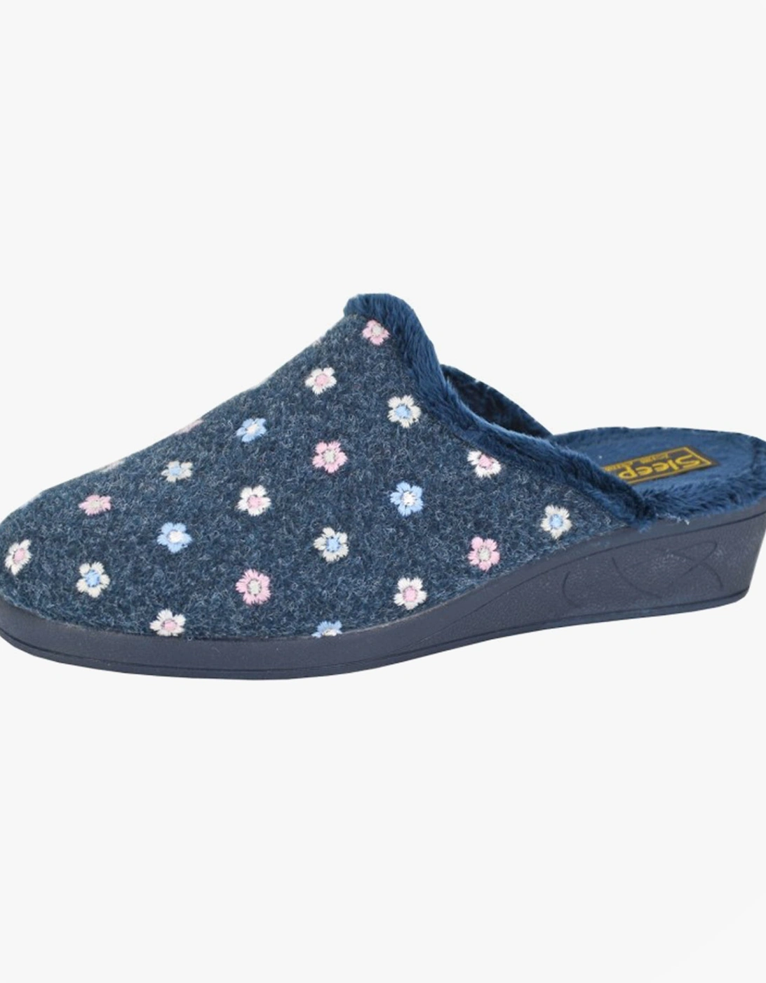 JOSEPHINE Womens Mules Slippers Navy, 2 of 1