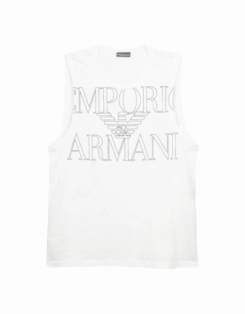 Bold Logo Vest, White