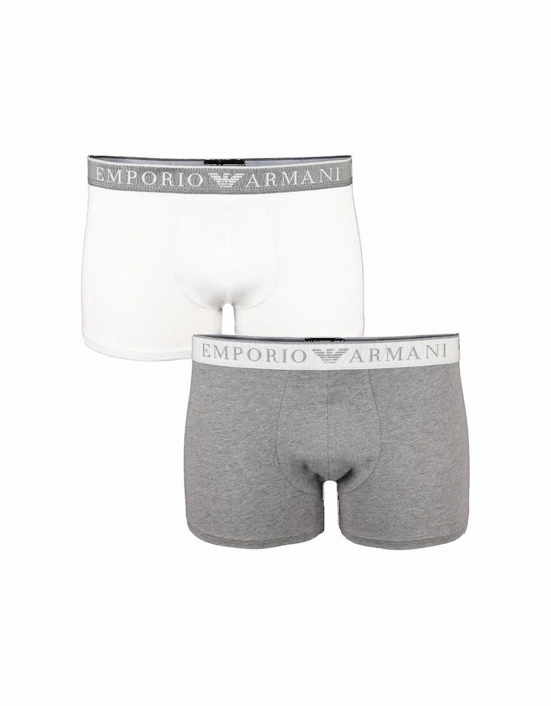 2-Pack Endurance Boxer Trunks, Grey/White, 5 of 4