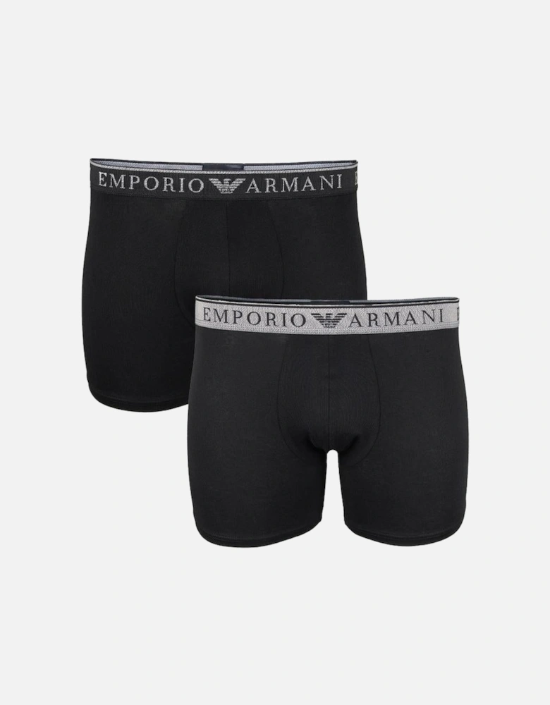 2-Pack Endurance Boxer Briefs, Black