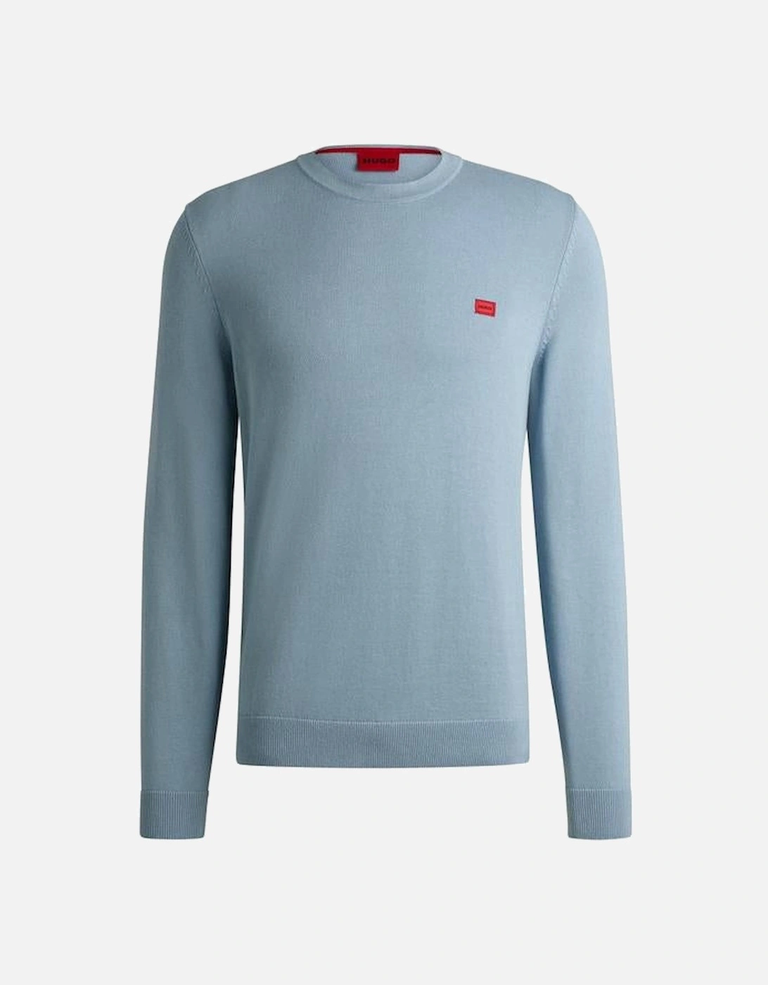 HUGO San Cassius-C1 Knit Jumper, Open Blue, 2 of 1